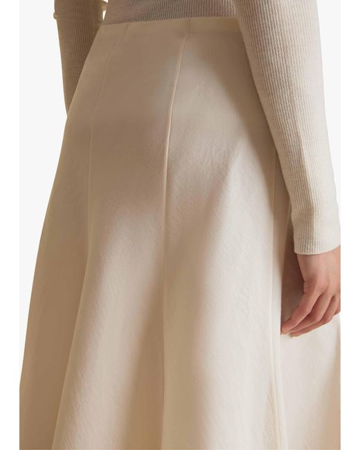 Khaite White Lenno Skirt