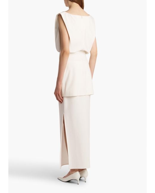 Khaite White Toma Short Dress