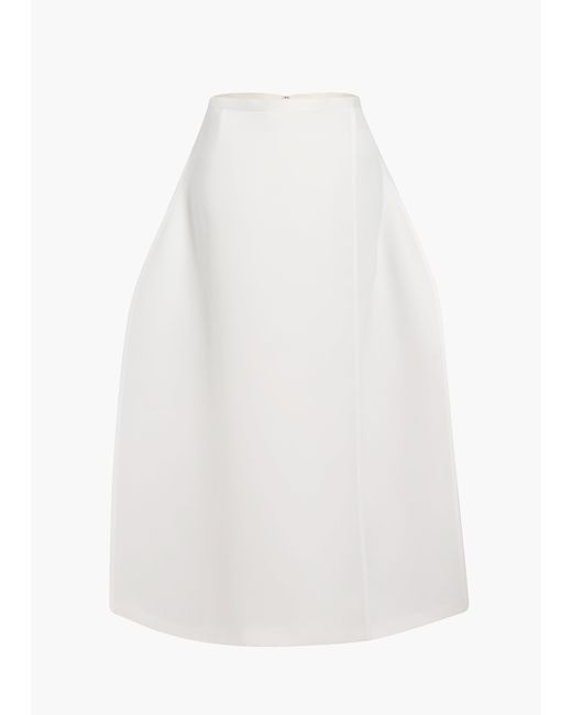 Khaite White Mila Skirt
