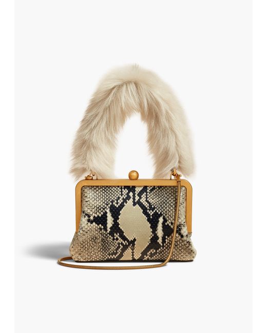 Khaite White Small Lilith Evening Bag