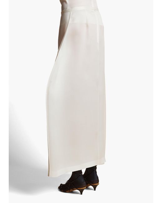 Khaite White Mila Skirt