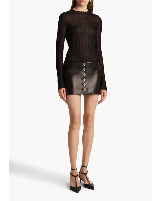 Khaite Black Jaxon Skirt