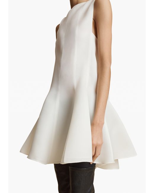 Khaite White Mags Dress