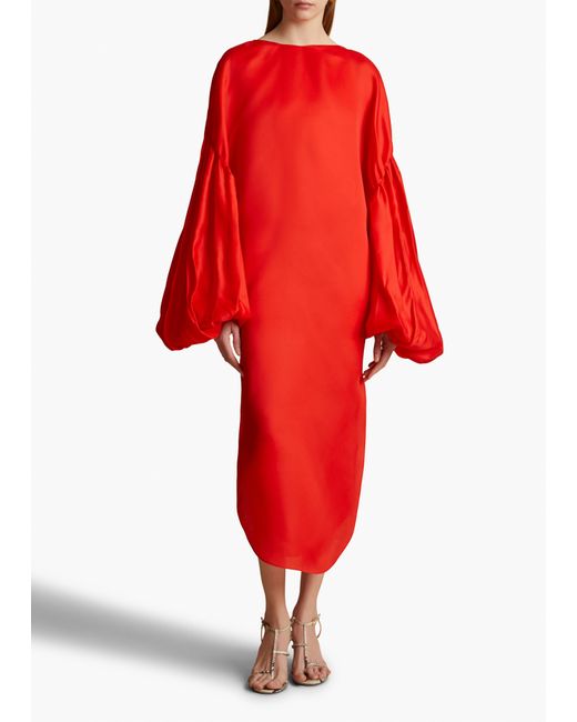Khaite Red Zelma Dress