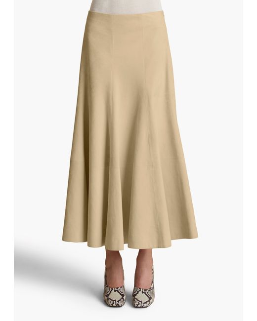 Khaite Natural Lenno Skirt