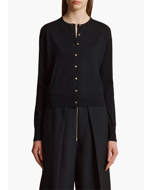 Khaite Black Jackie Cardigan