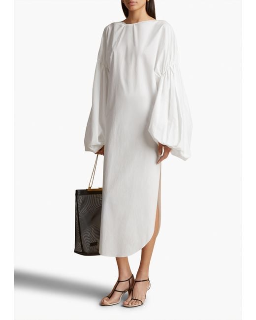 Khaite White Zelma Dress