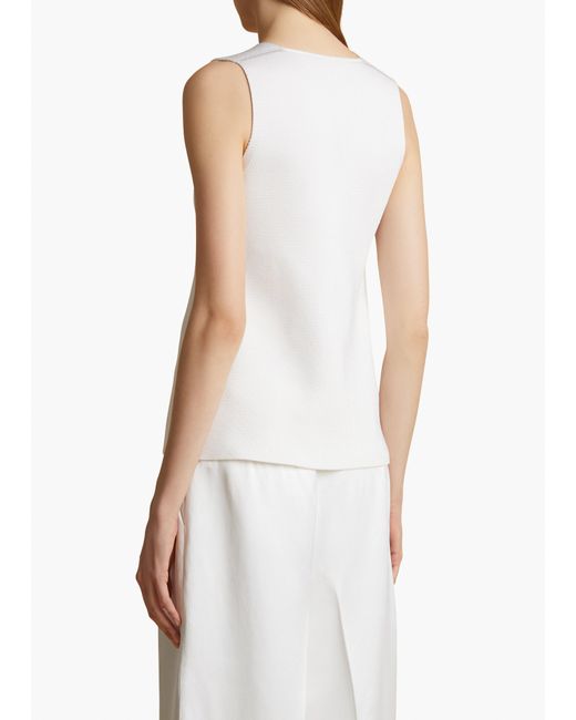 Khaite White Heidi Top