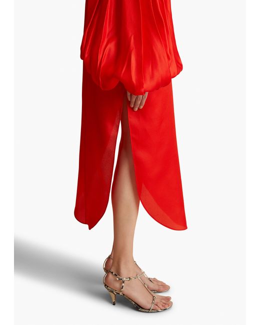 Khaite Red Zelma Dress