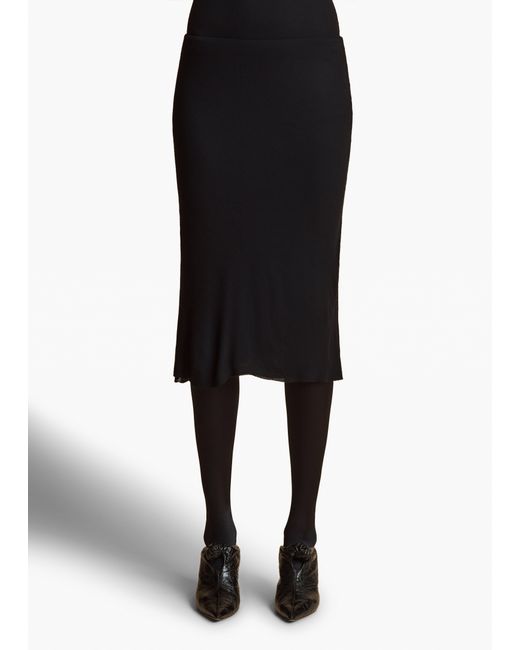 Khaite Black Leema Skirt