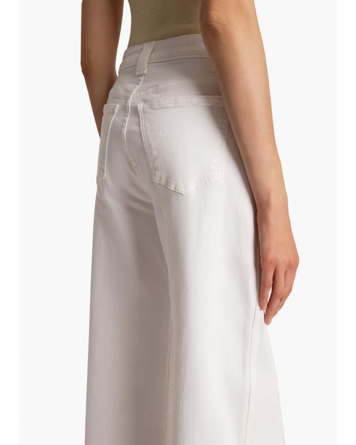 Khaite White Dane Stretch Jean