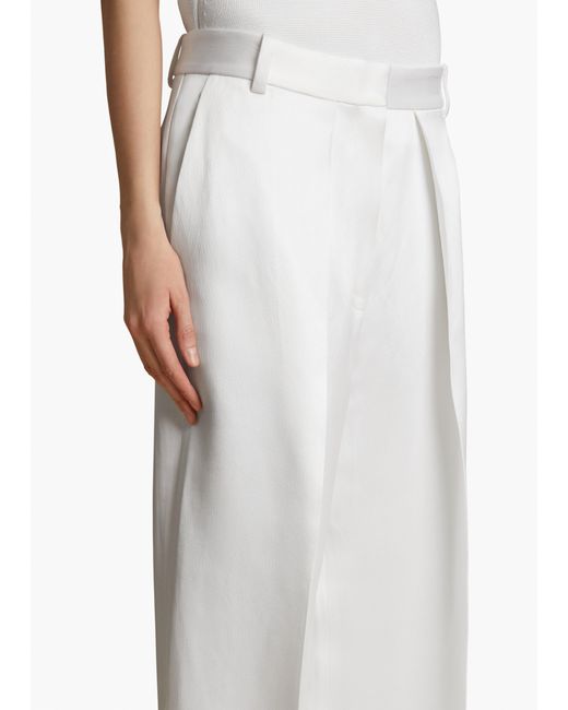 Khaite White Marinta Pant