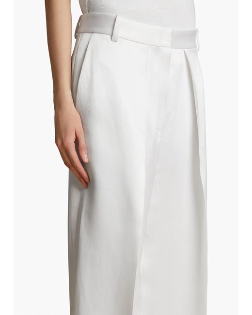 Khaite White Marinta Pant