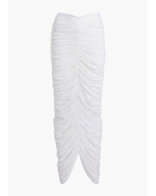 Khaite White Exclusive Laure Skirt