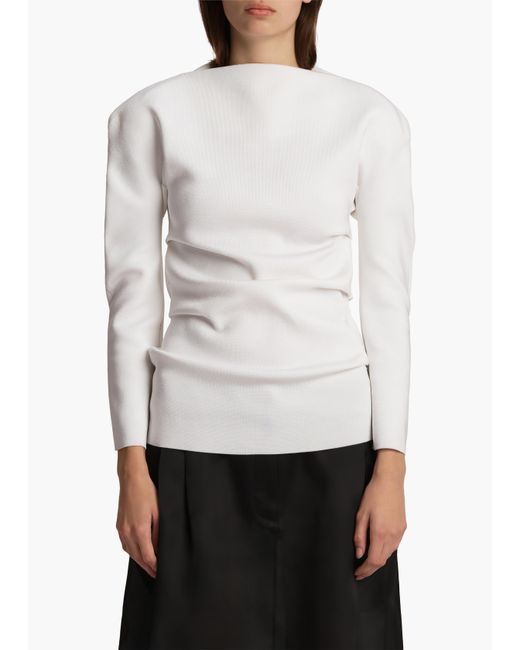 Khaite White Lovisa Top