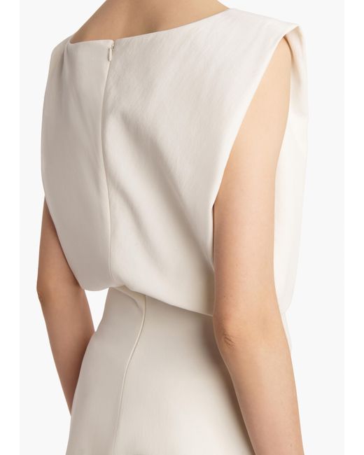 Khaite White Toma Short Dress