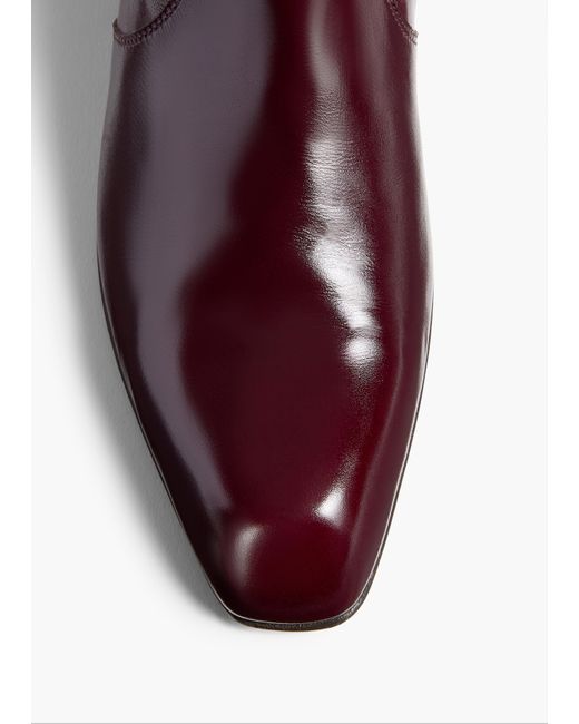 Khaite Purple Colt Ankle Boot
