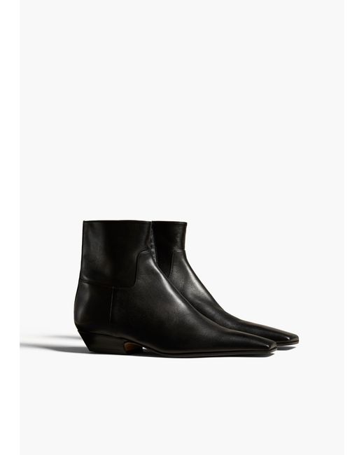 Khaite White Marfa Ankle Boot