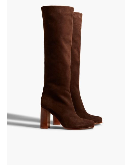 Khaite Brown Willow Knee-High Boot