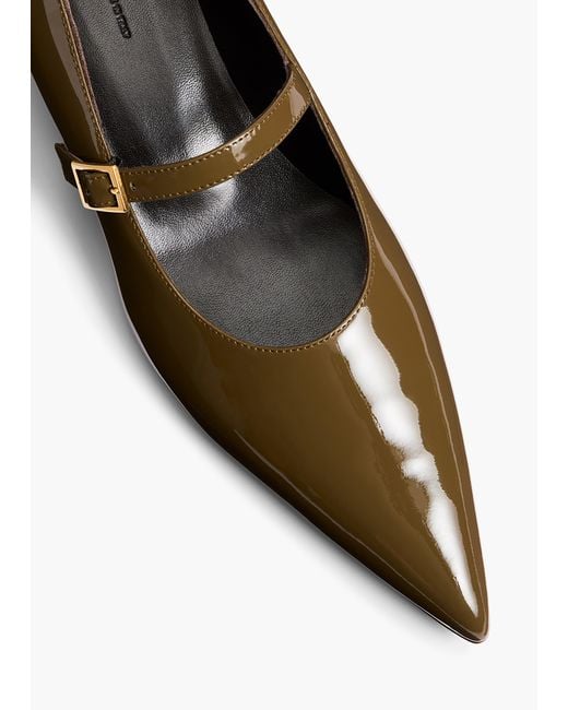 Khaite White Sybil Mary Jane Flat