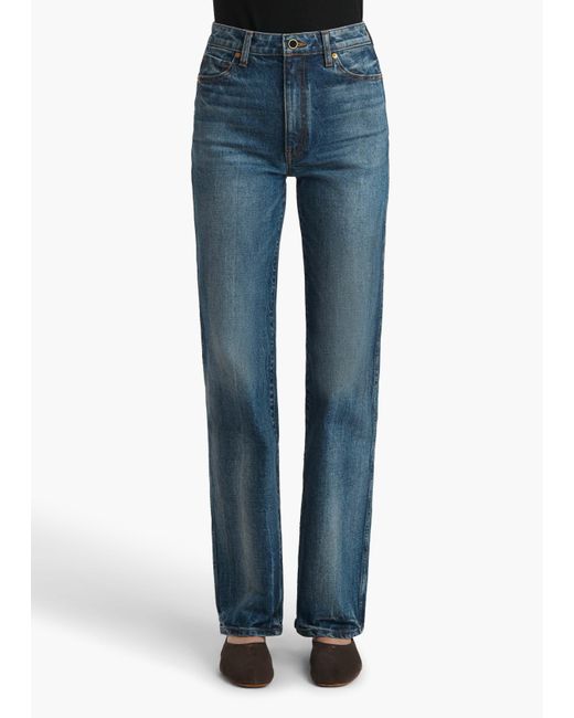 Khaite Blue Danielle Stretch Jean