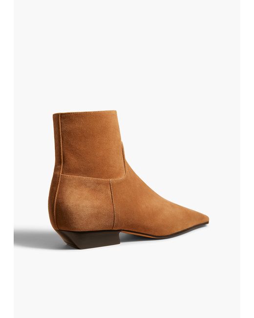 Khaite Brown Marfa Ankle Boot