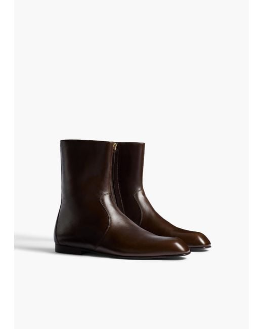 Khaite White Colt Ankle Boot