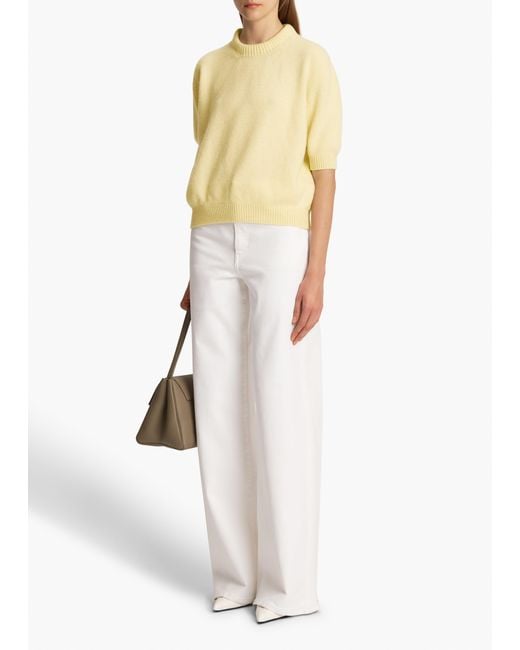Khaite White Dane Stretch Jean