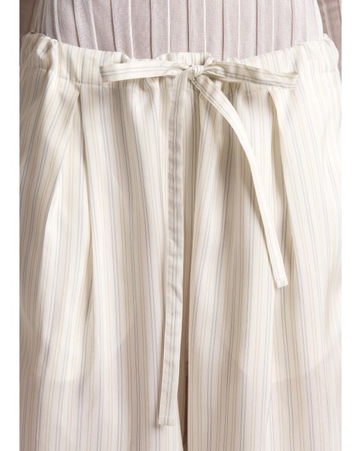 Khaite White Trenton Pant