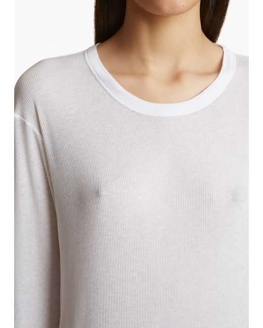 Khaite White Morton Top