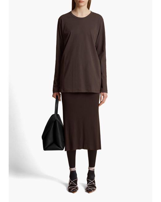 Khaite Black Morton Top