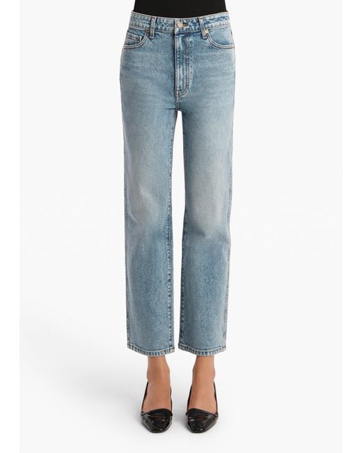 Khaite Blue Abigail Stretch Jean