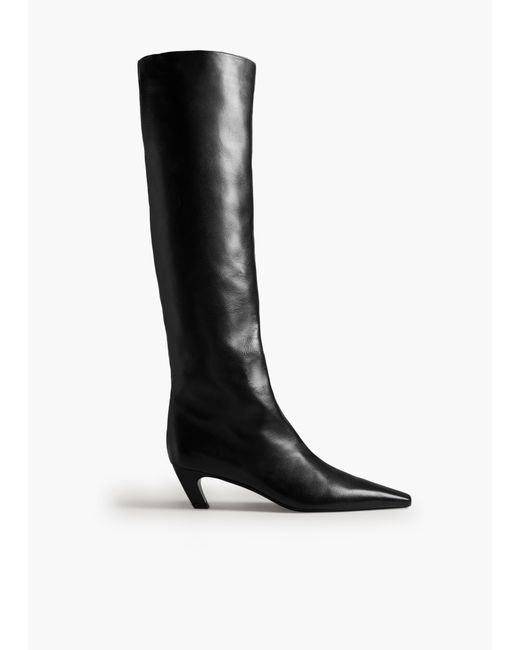 Khaite Black Davis Boot