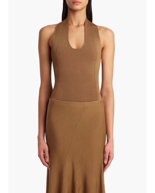 Khaite Natural Toto Bodysuit