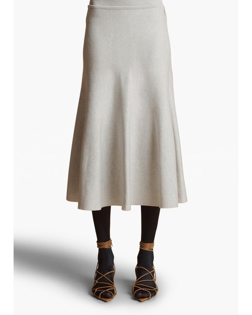 Khaite White Exclusive Odil Skirt