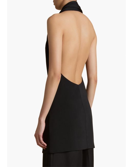 Khaite Black Loza Top