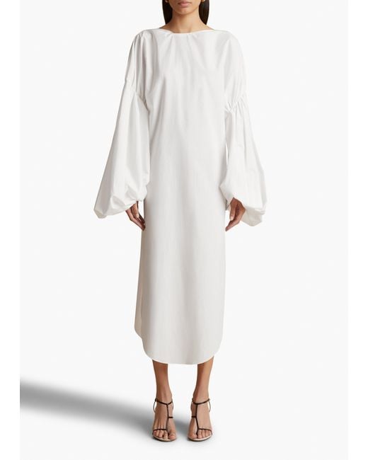 Khaite White Zelma Dress