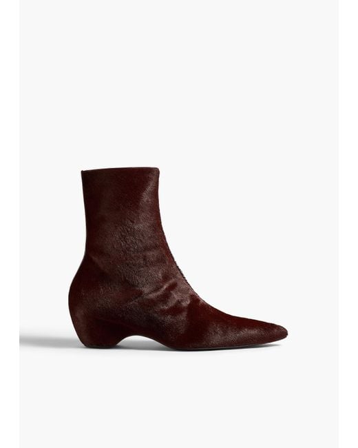Khaite Brown Sybil Ankle Boot