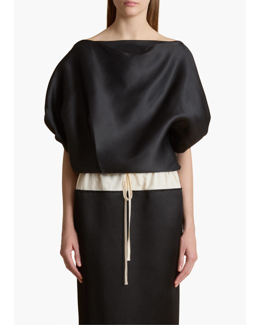Khaite Black Niles Top