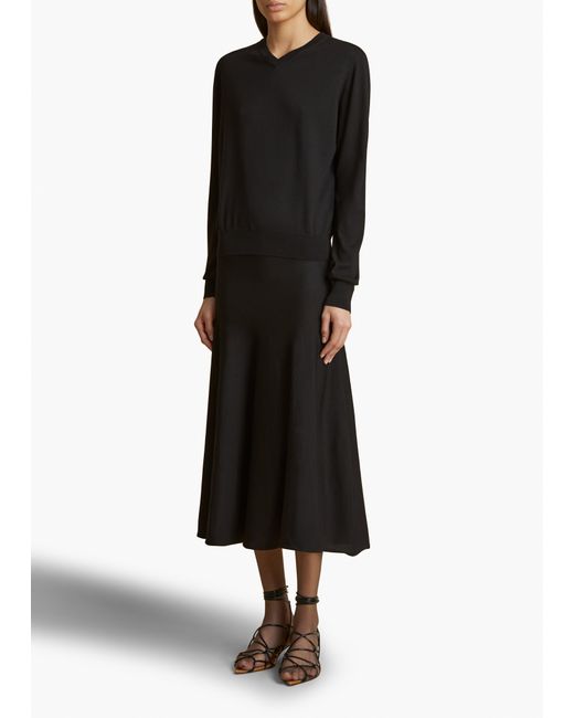 Khaite Black Senta Top