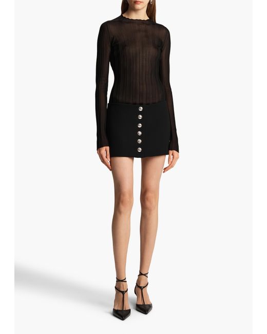 Khaite Black Jaxon Skirt