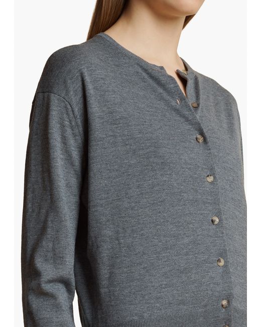 Khaite Gray Jackie Cardigan