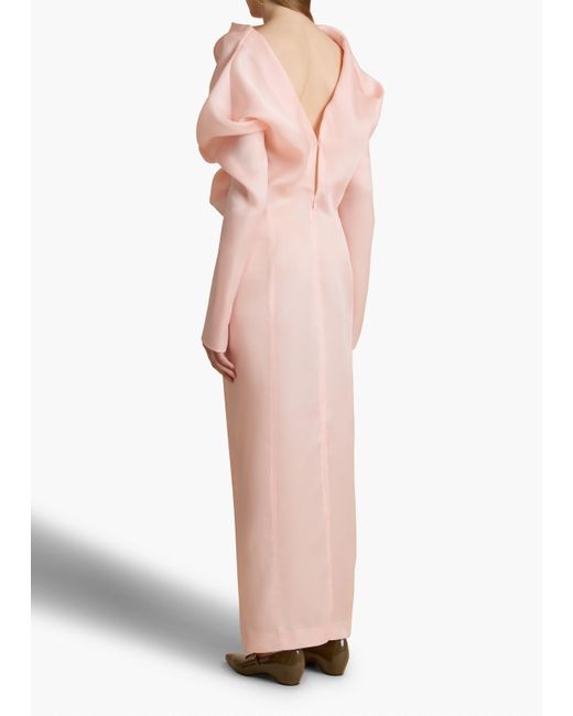 Khaite Pink Exclusive Judo Dress