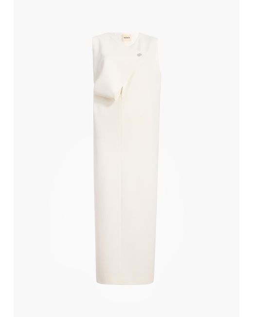 Khaite White Crispin Dress