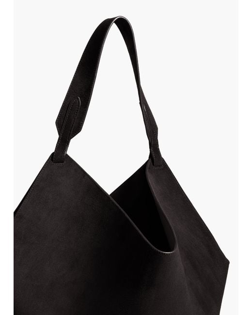 Khaite Black Medium Lotus Tote