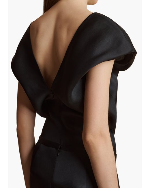 Khaite Black Ami Top