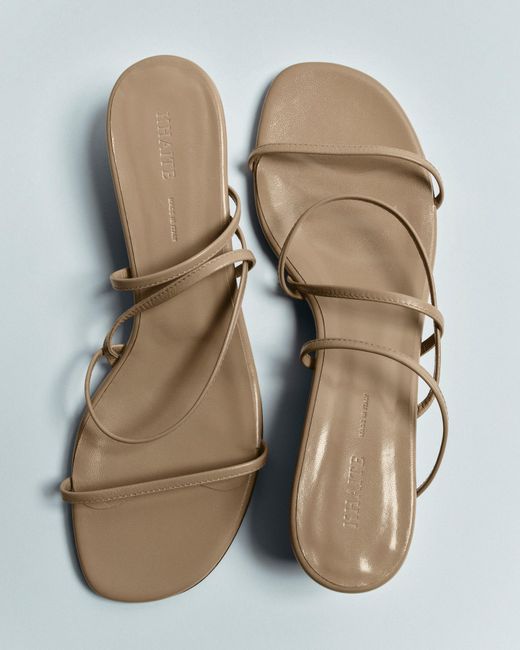 Khaite White Loop Kitten Heel Sandal