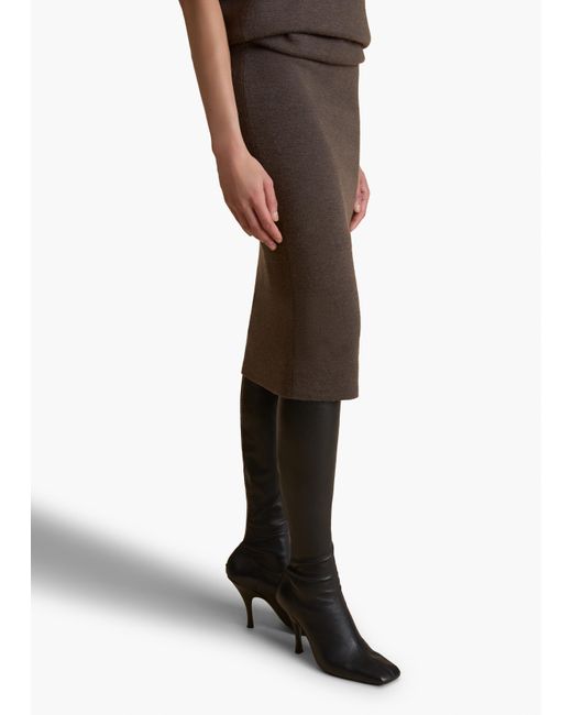 Khaite Brown Callas Dress