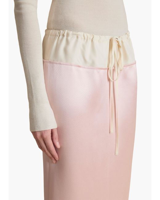Khaite Pink Chet Skirt