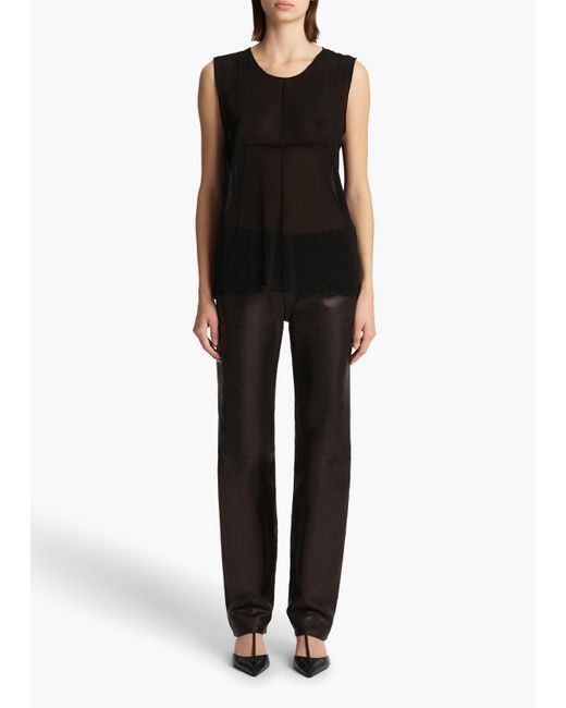 Khaite Black Allo Top